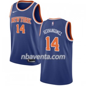 Camiseta Hombre New York Knicks Willy Hernangomez 14 Nike 2017-18 Azul Swingman